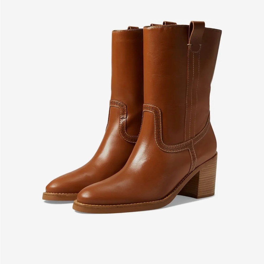 Dolce Vita “Colette” Cognac Leather Women's Boots